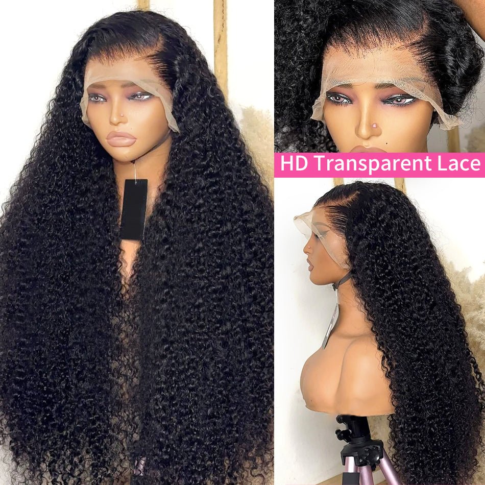 Curly Deep Wave Lace Front Wig – Natural 150% - HalleBeauty